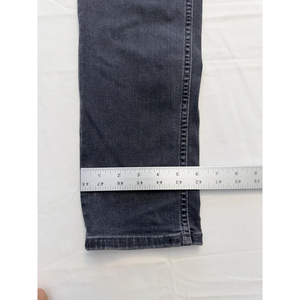 Paige Jeans Mens 32x31 Gray Charcoal Wash Slim‎ Straight Fit Stretch Denim Pants
